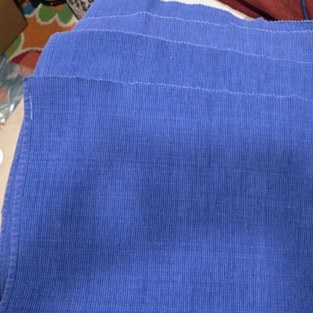 Lot Of 4 Blue Cotton Weaved Placemats